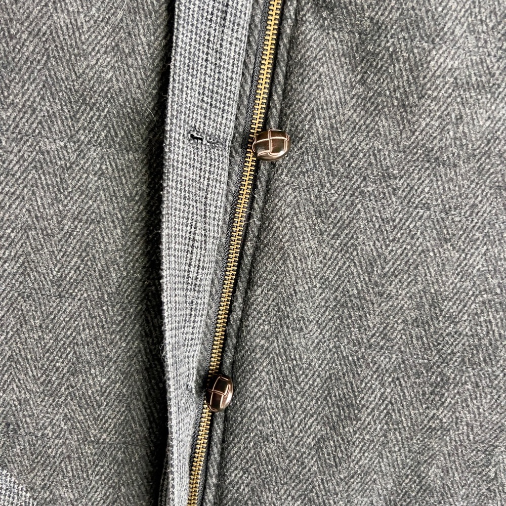 Men's Gray Wool Vest - Picture 5 of 7